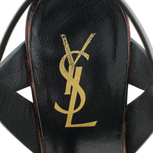YSL Brown Tribute Sandal 37.5