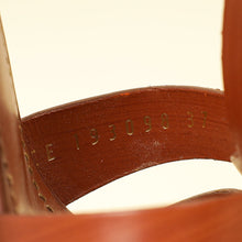 YSL Brown High Heeled Tribute Sandals 37.5