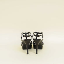 YSL Black Tribute Leather Sandal 37