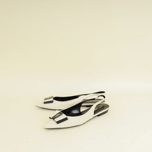 YSL Bicolor Anais Slingback Flats 38