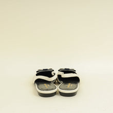 YSL Bicolor Anais Slingback Flats 38