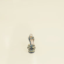 YSL Multicolor Tribute Python Embossed Sandal 38