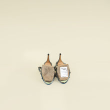 YSL Multicolor Tribute Python Embossed Sandal 38