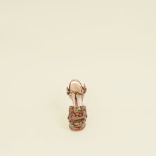 YSL Multicolor Tribute Python Embossed Sandal 38
