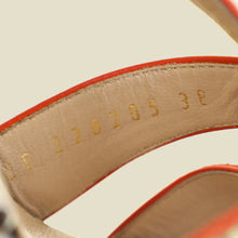 YSL Multicolor Tribute Python Embossed Sandal 38