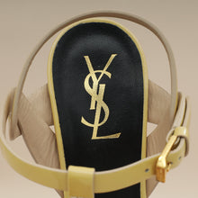 YSL Beige Tribute Sandals 38