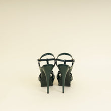 YSL Green High Heeled Tribute Sandals 39.5