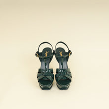 YSL Green High Heeled Tribute Sandals 39.5