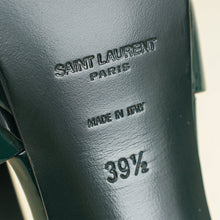 YSL Green High Heeled Tribute Sandals 39.5