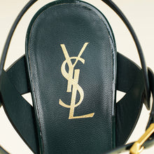 YSL Green High Heeled Tribute Sandals 39.5