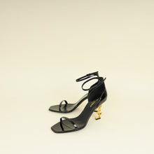 YSL Black Opyum Ankle Strap Sandal 39