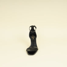 YSL Black Opyum Ankle Strap Sandal 39