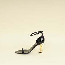 YSL Black Opyum Ankle Strap Sandal 39