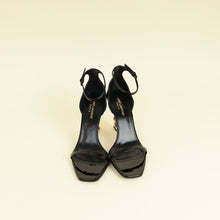 YSL Black Opyum Ankle Strap Sandal 39