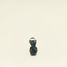 YSL Green Heeled Tribute Sandal 39.5