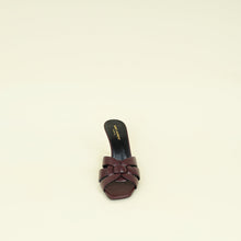 YSL Burgundy Tribute Mules 40.5