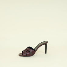 YSL Burgundy Tribute Mules 40.5