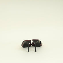 YSL Burgundy Tribute Mules 40.5