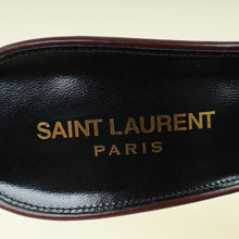 YSL Burgundy Tribute Mules 40.5