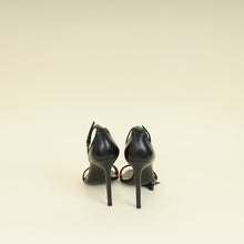 YSL Black Amber 105 Ankle Strap Sandal 40