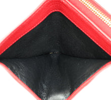YSL Red Belle de Jour Zip Compact Wallet