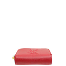 YSL Red Belle de Jour Zip Compact Wallet