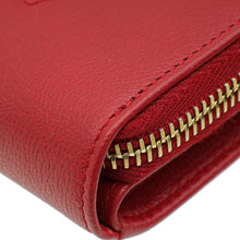 YSL Red Belle de Jour Zip Compact Wallet