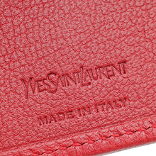 YSL Red Belle de Jour Zip Compact Wallet