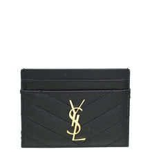 YSL Black Cassandre Matelasse Card Case