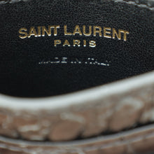 YSL Black Croco Embossed Cassandre Card Case