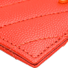 YSL Red Cassandre Matelasse Card Case