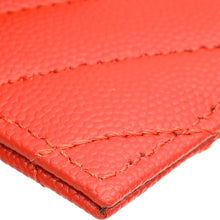 YSL Red Cassandre Matelasse Card Case