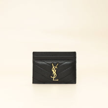 YSL Black Cassandre Matelasse Card Case