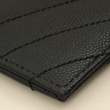 YSL Black Cassandre Matelasse Card Case