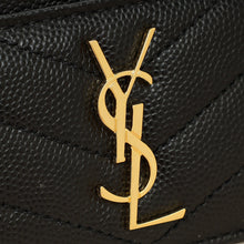 YSL Black Cassandre Matelasse Card Case
