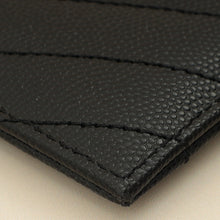 YSL Black Cassandre Matelasse Card Case