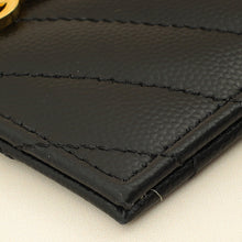 YSL Black Cassandre Matelasse Card Case