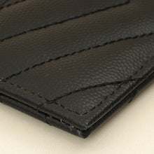 YSL Black Cassandre Matelasse Card Case