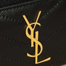 YSL Black Cassandre Matelasse Card Case
