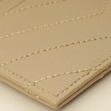 YSL Beige Cassandre Matelasse Card Case