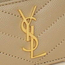 YSL Beige Cassandre Matelasse Card Case