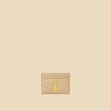 YSL Beige Cassandre Matelasse Card Case