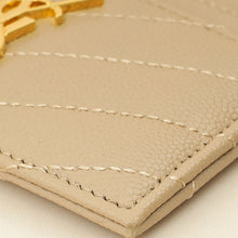 YSL Beige Cassandre Matelasse Card Case