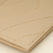 YSL Beige Cassandre Matelasse Card Case