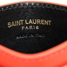 YSL Coral Red Cassandre Matelasse Card Case