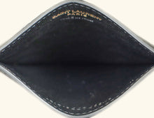 YSL Black Croco Embossed Cassandre Card Holder