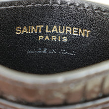 YSL Black Croco Embossed Cassandre Card Holder
