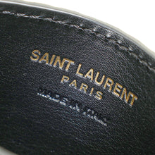 YSL Black Croco Embossed Cassandre Card Holder