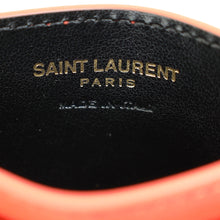 YSL Coral Red Cassandre Matelasse Card Case