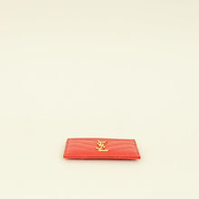 YSL Coral Red Cassandre Matelasse Card Case